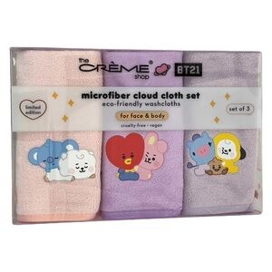 The Crème Shop BT21 Microfiber Cloud Cloth Set